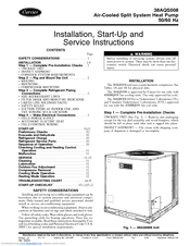 carrier ac model 38th024300dl manual