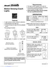 motion detector model nw-12 manual
