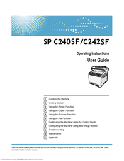 aficio sp c232sf manual pdf