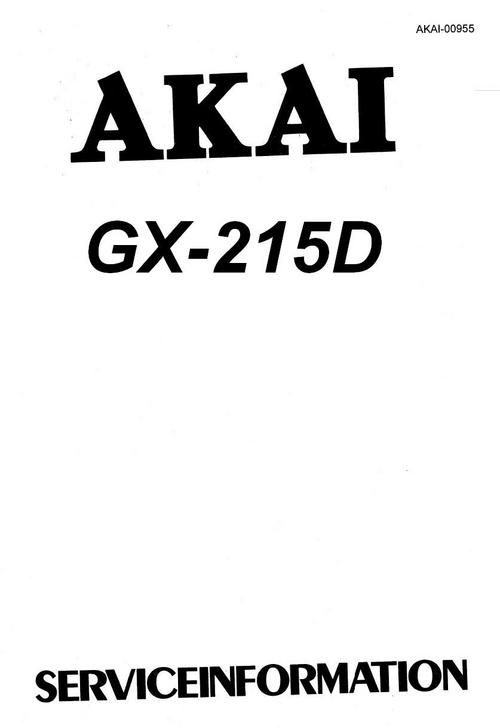 akai gx 4000d manual download