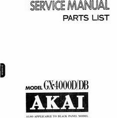 akai gx 4000d manual download