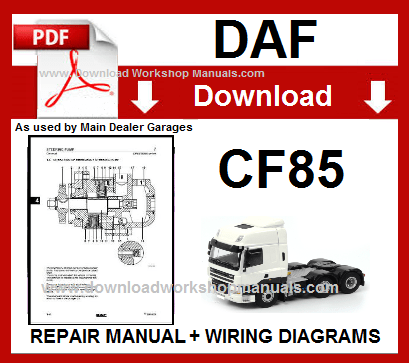 daf cf85 workshop manual pdf