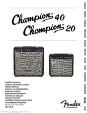 fender champion 20 manual pdf