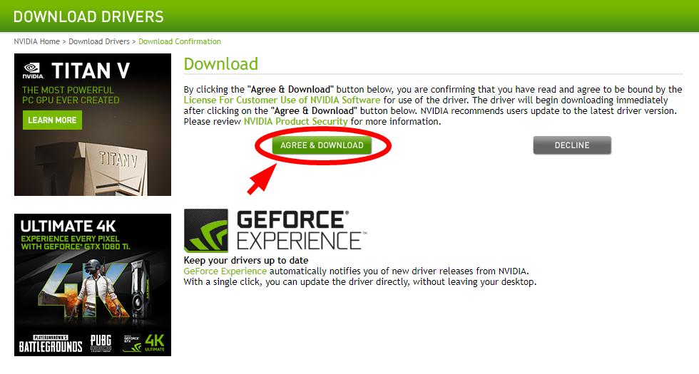 how to manually download nvidia drivers