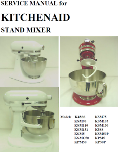 kitchenaid mixer model k45ss manual
