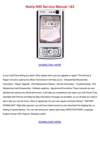 nokia n95 8gb manual pdf