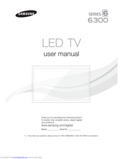 samsung 6300 tv user manual