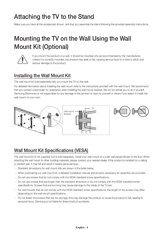 samsung un48h6350 48-inch assembly manual
